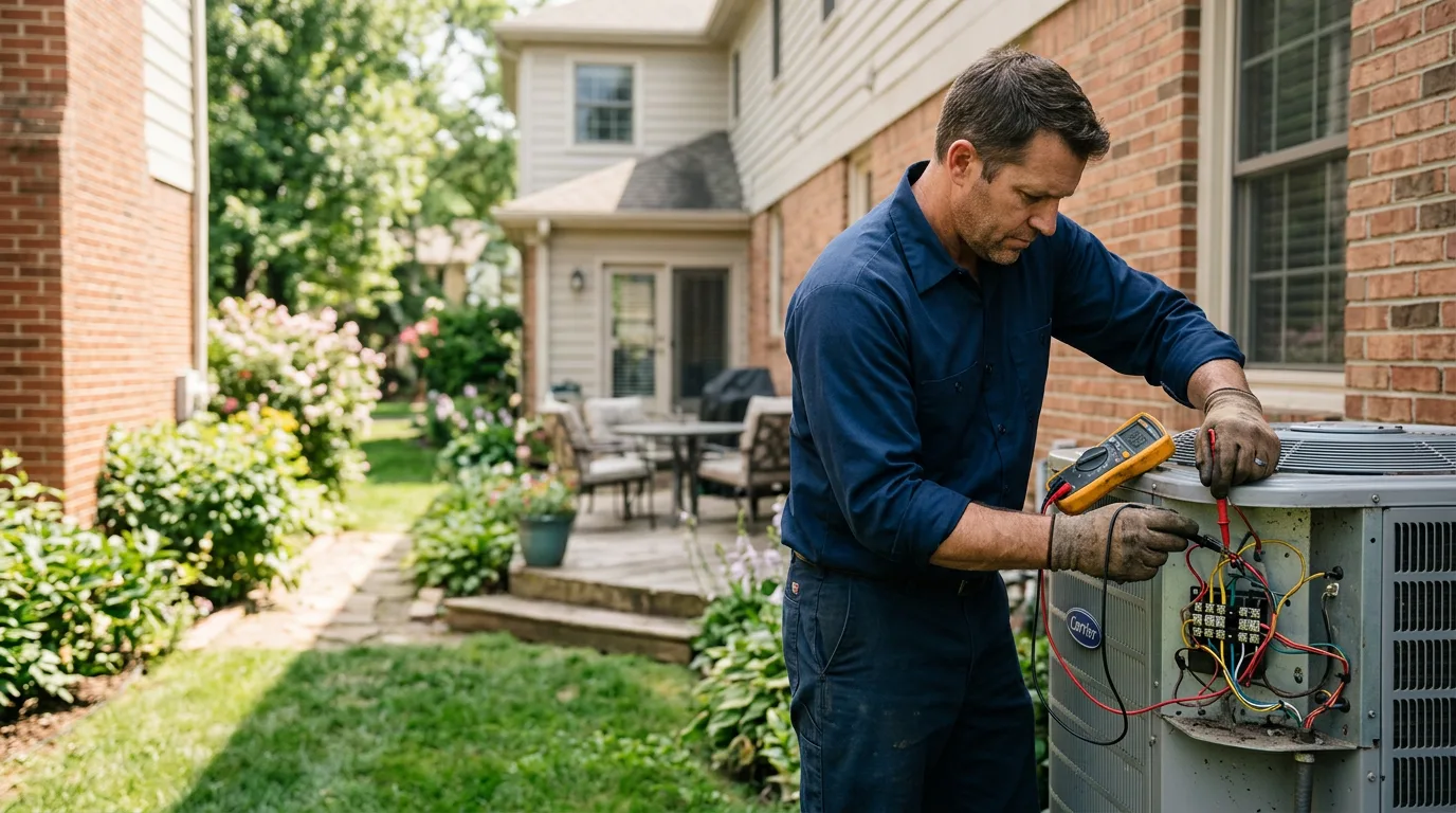 HVAC technician working near Lake Hopatcong, NJ